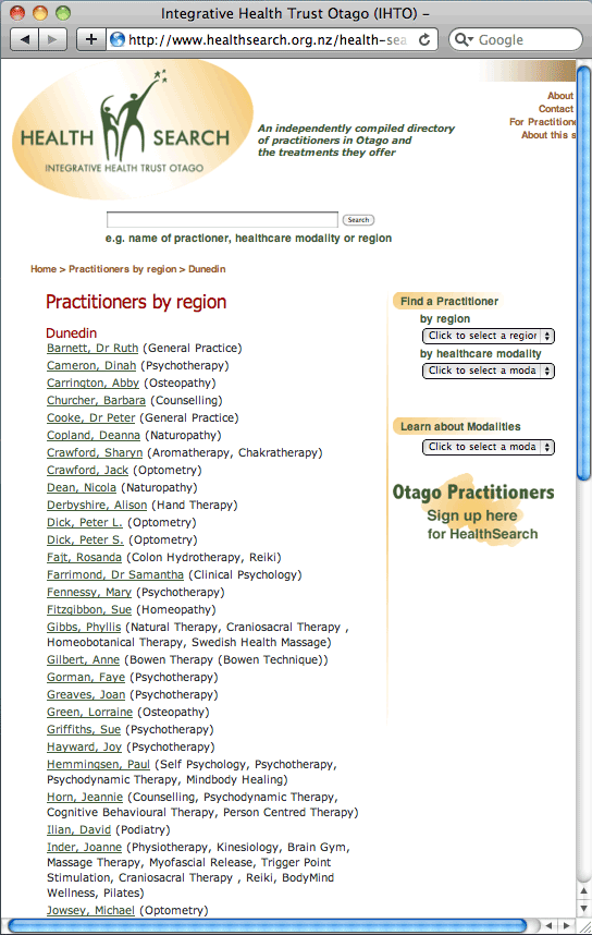 IHTO - results by region