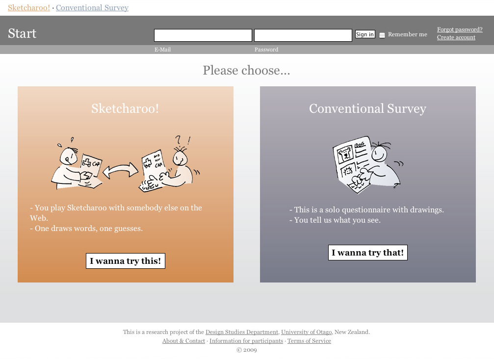 screenshot of sketcharoo homepage