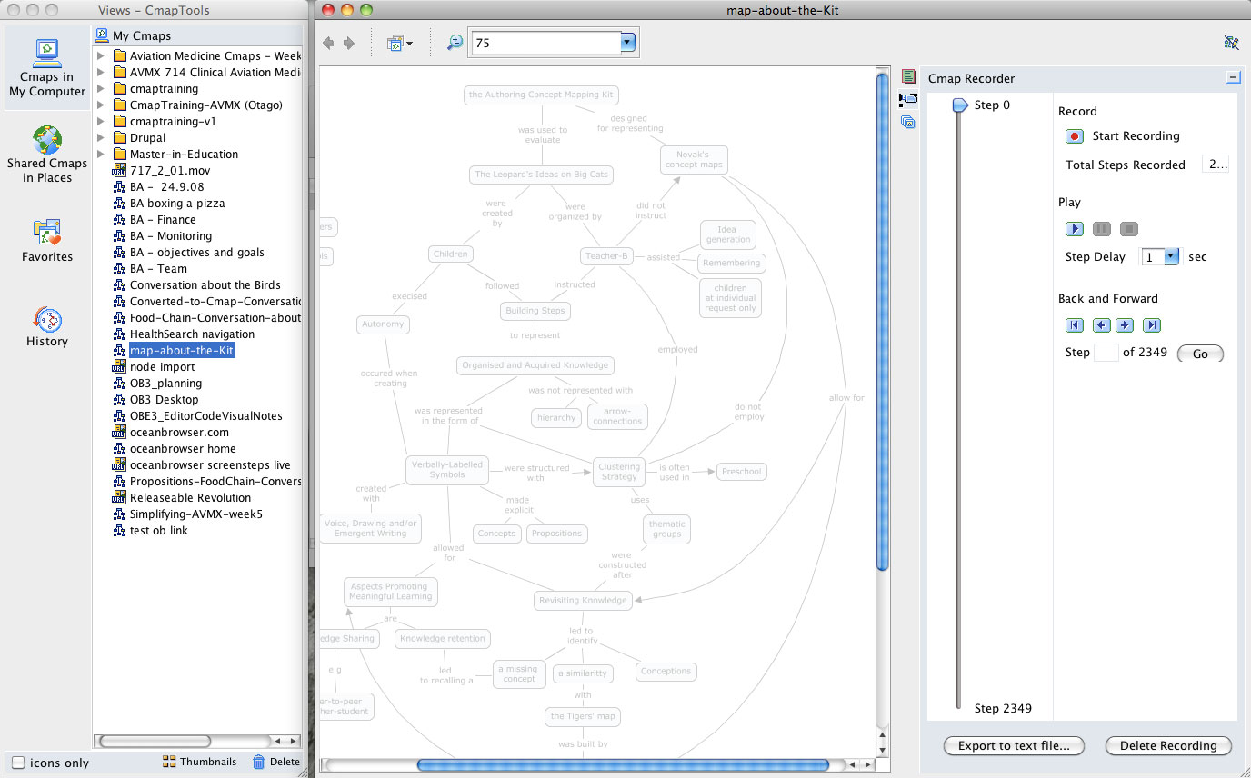 cmaptools software screens